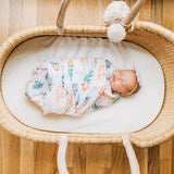 Gift Set: Georgia Girl Muslin Swaddle Blanket and Burp Cloth/Bib Combo from Little Hometown