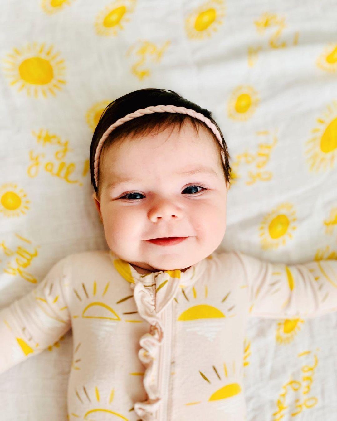 Gift Set: Hey Y'all Baby Muslin Swaddle Blanket and Burp Cloth/Bib Combo from Little Hometown