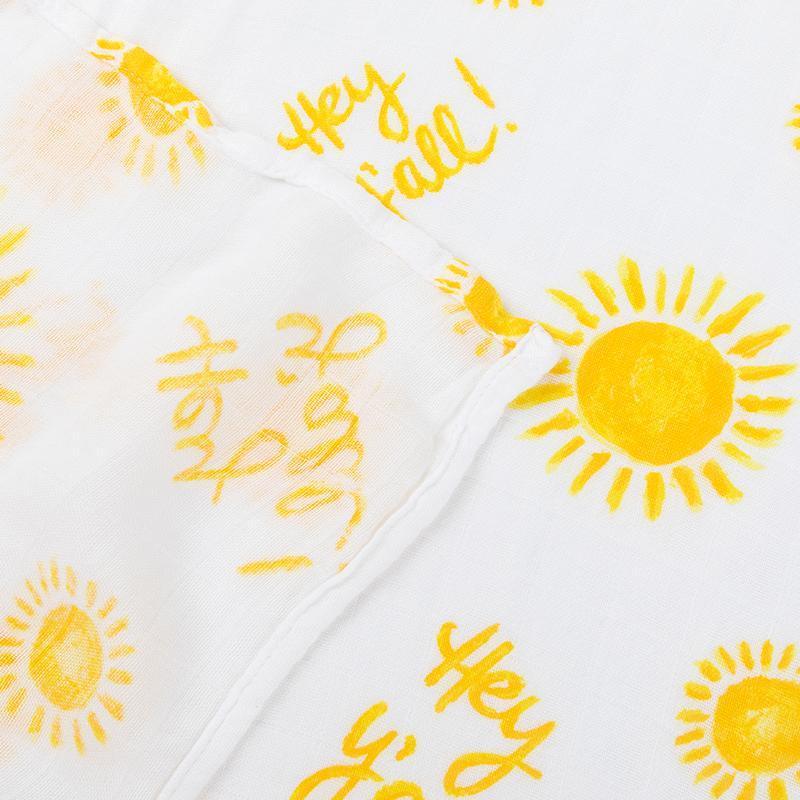 Gift Set: Hey Y'all Baby Muslin Swaddle Blanket and Burp Cloth/Bib Combo from Little Hometown