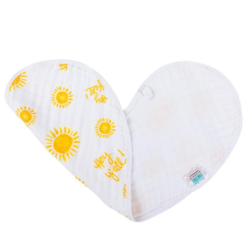 Gift Set: Hey Y'all Baby Muslin Swaddle Blanket and Burp Cloth/Bib Combo from Little Hometown