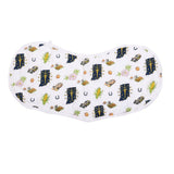 Gift Set: Indiana Baby Muslin Swaddle Blanket and Burp Cloth/Bib Combo from Little Hometown