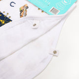 Gift Set: Indiana Baby Muslin Swaddle Blanket and Burp Cloth/Bib Combo from Little Hometown