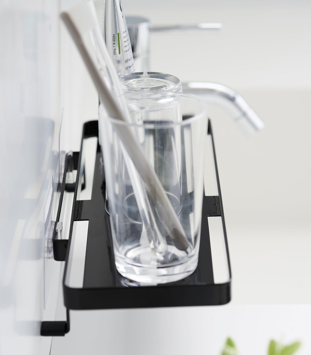 Traceless Adhesive Floating Tray - Steel from Yamazaki Home