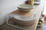Dish Riser - 2 Sizes - Steel + Wood from Yamazaki Home