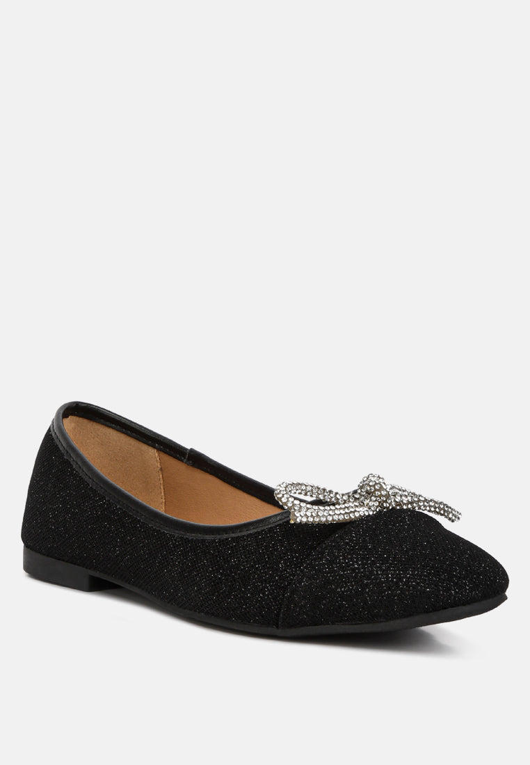 Gizeh Women Rhinestone Embellished Ballerinas from London Rag International