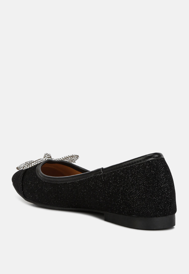 Gizeh Women Rhinestone Embellished Ballerinas from London Rag International