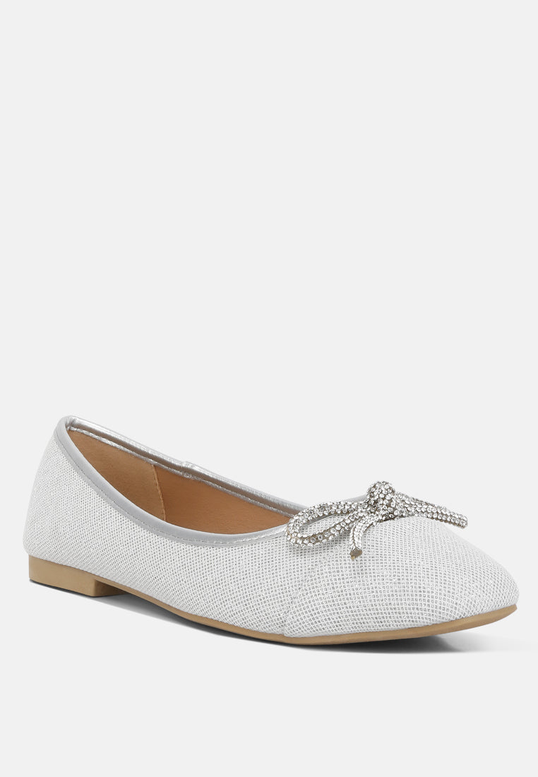 Gizeh Women Rhinestone Embellished Ballerinas from London Rag International
