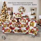 Classic Winter Snowman Set of 4 Glass Christmas Ornaments, Nostalgic Holiday Collection Set from OrnamentallyYou