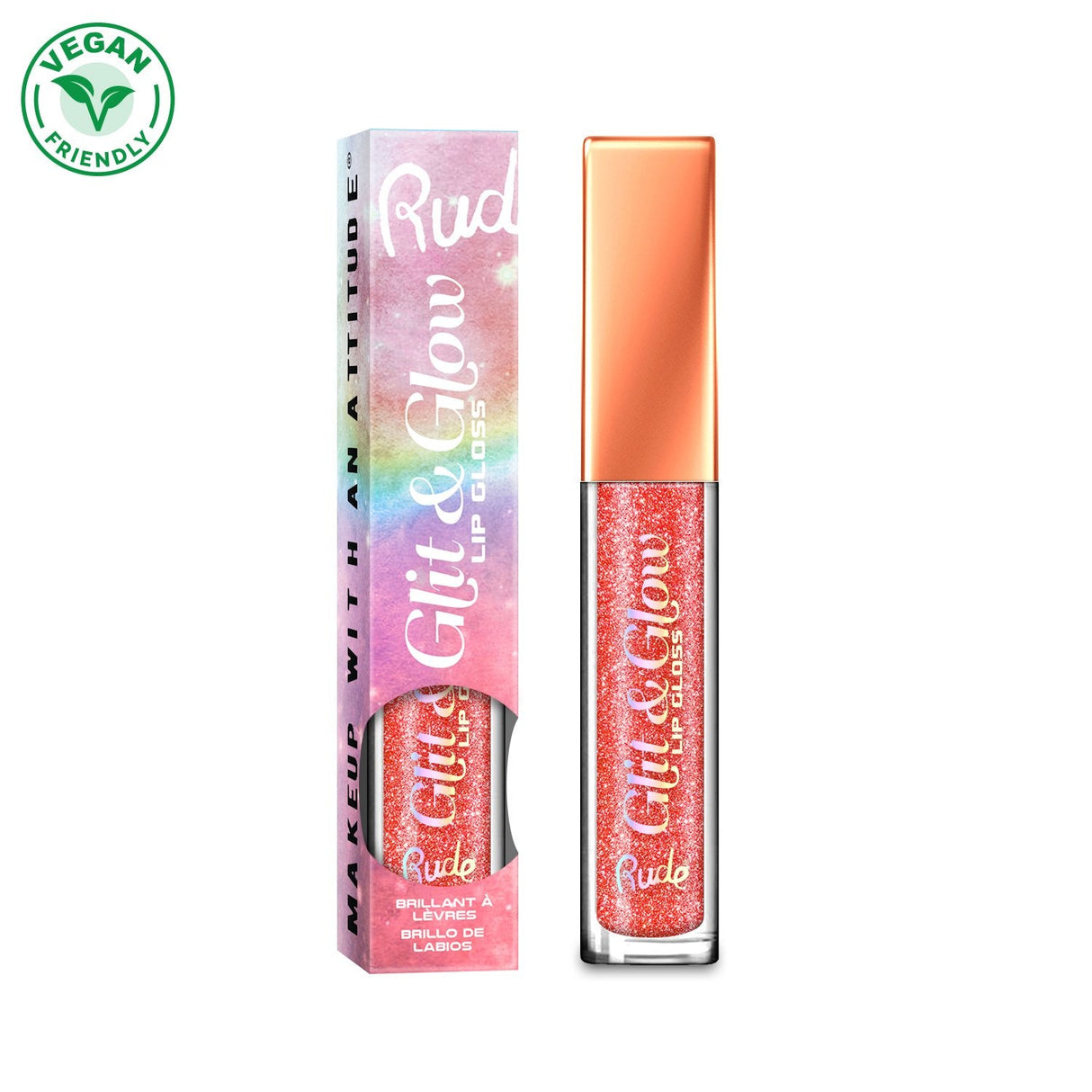 Glit & Glow Lip Gloss From Rude Cosmetics