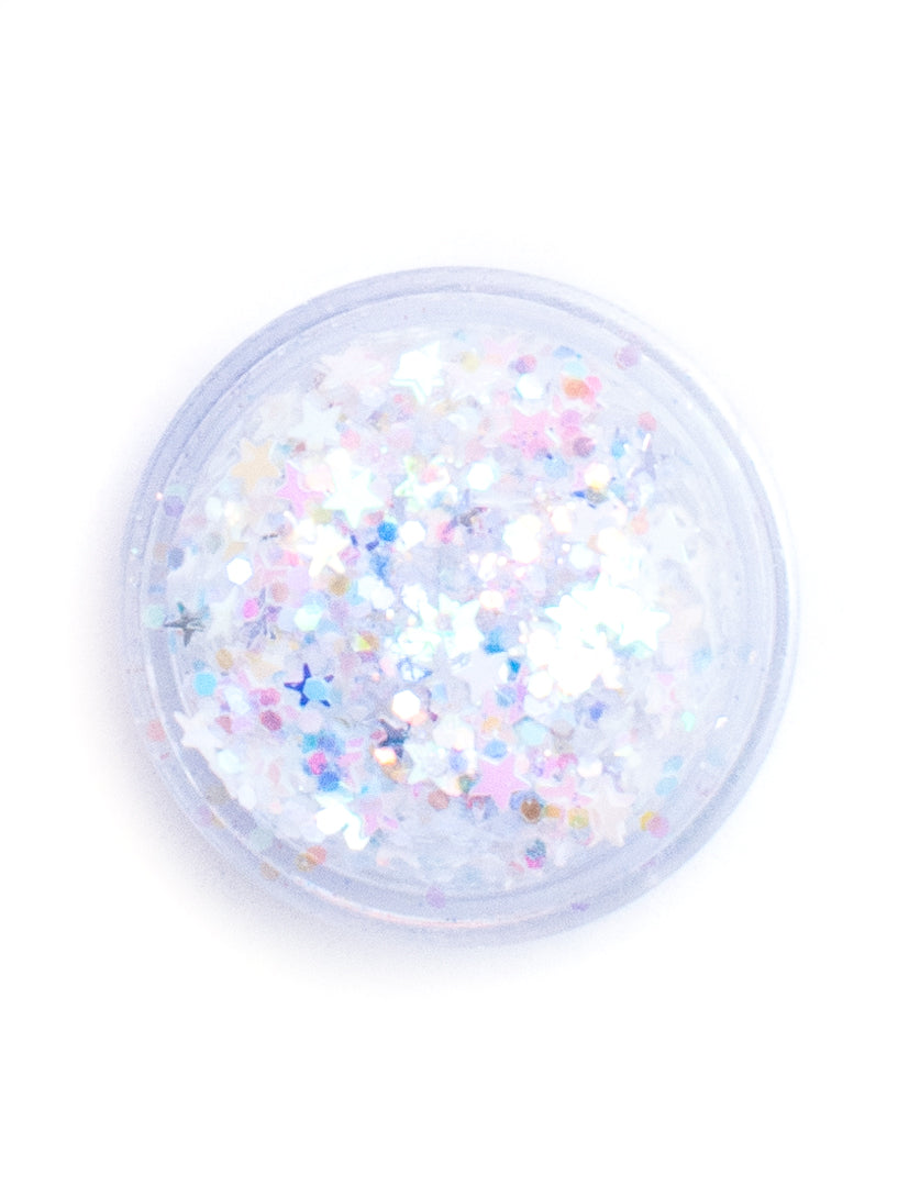 Snow Angel - Iridescent White Glitter with Stars from Lunautics