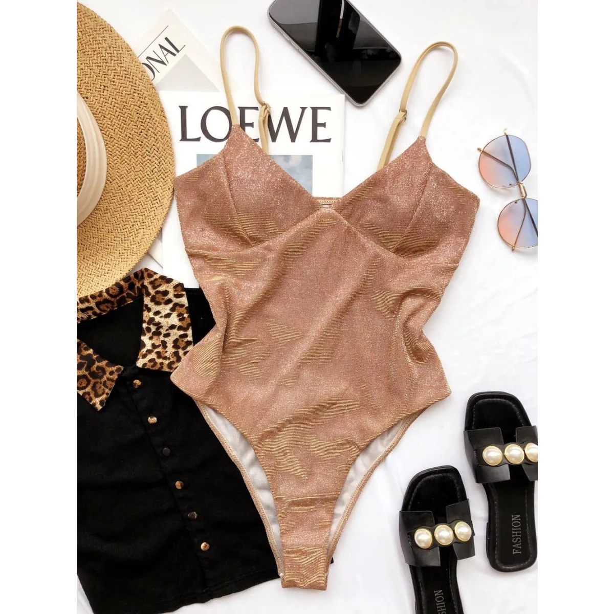 Glitter One-piece Swimsuits from Kawaii Stop