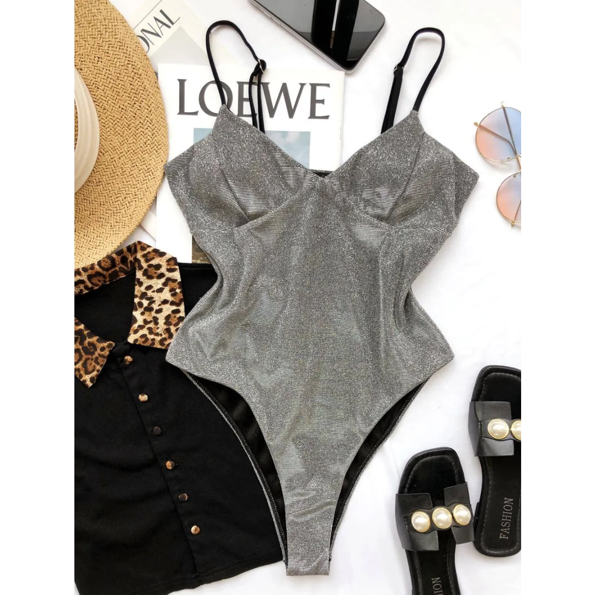 Glitter One-piece Swimsuits from Kawaii Stop
