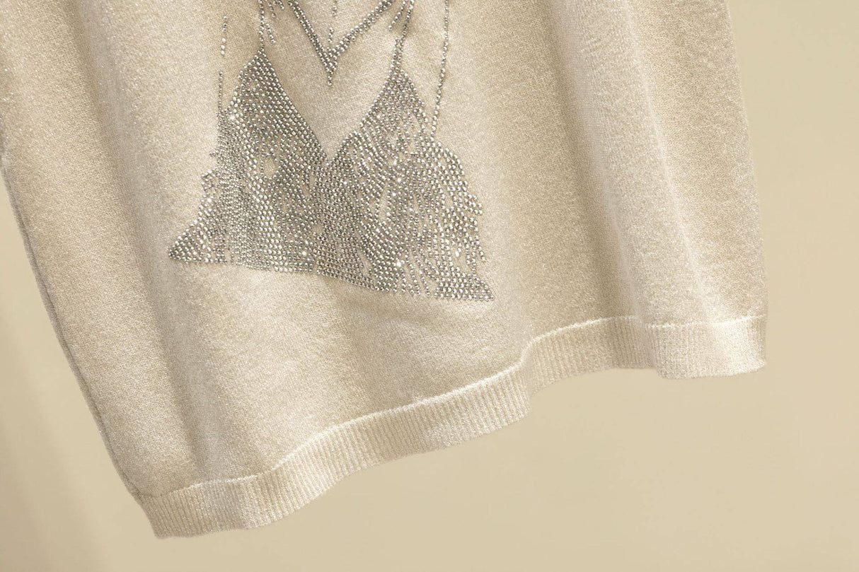 Glitter Print Tank Top From Kawaii Stop