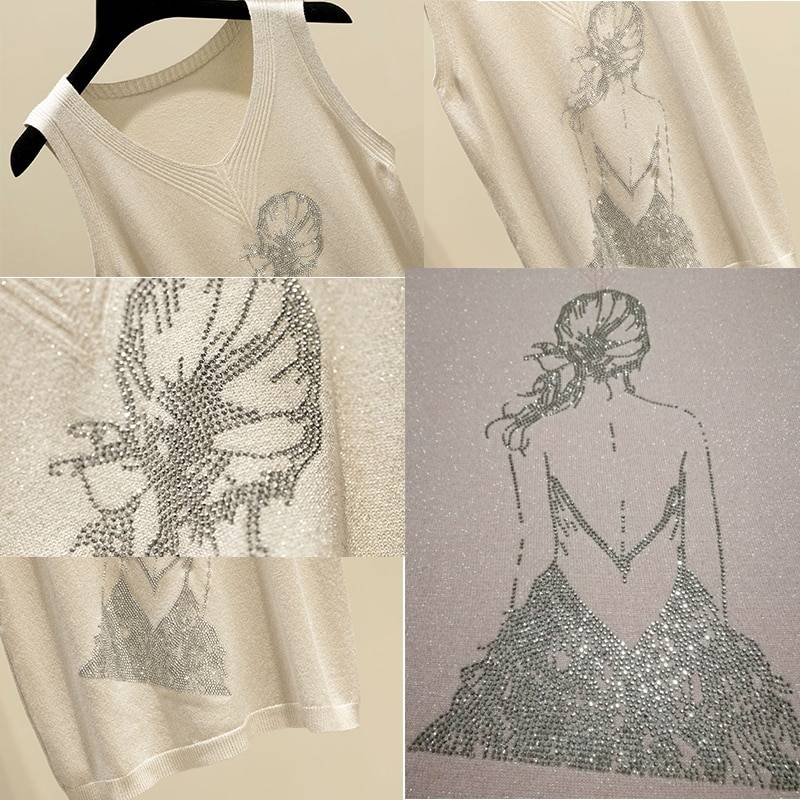 Glitter Print Tank Top From Kawaii Stop