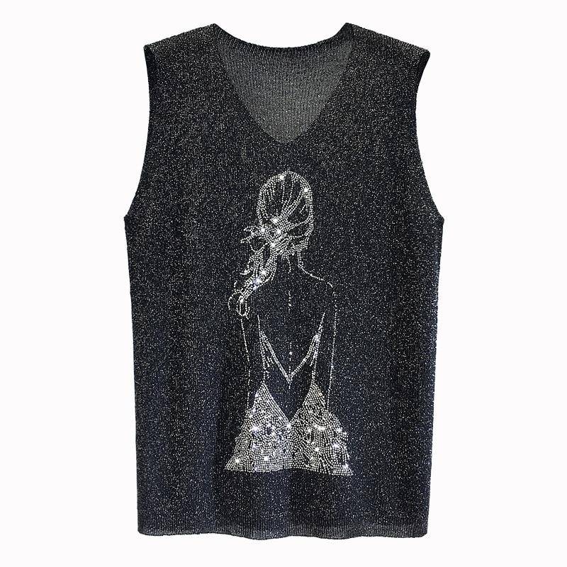 Glitter Print Tank Top From Kawaii Stop