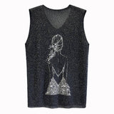 Glitter Print Tank Top From Kawaii Stop