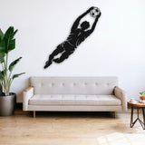 Goalkeeper Jumping Metal Wall Art from VITAHOME DESIGN LLC