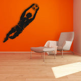Goalkeeper Jumping Metal Wall Art from VITAHOME DESIGN LLC