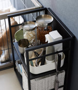 Two-Tier Hideaway Storage Cart (24" H)  - Steel from Yamazaki Home