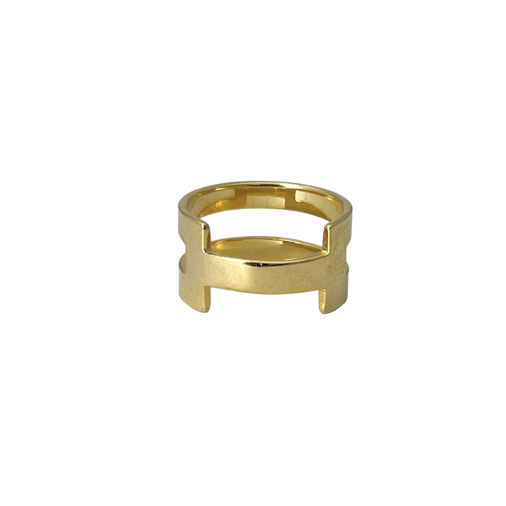 Geo Stripe Bombshell Ring from SLATE + SALT
