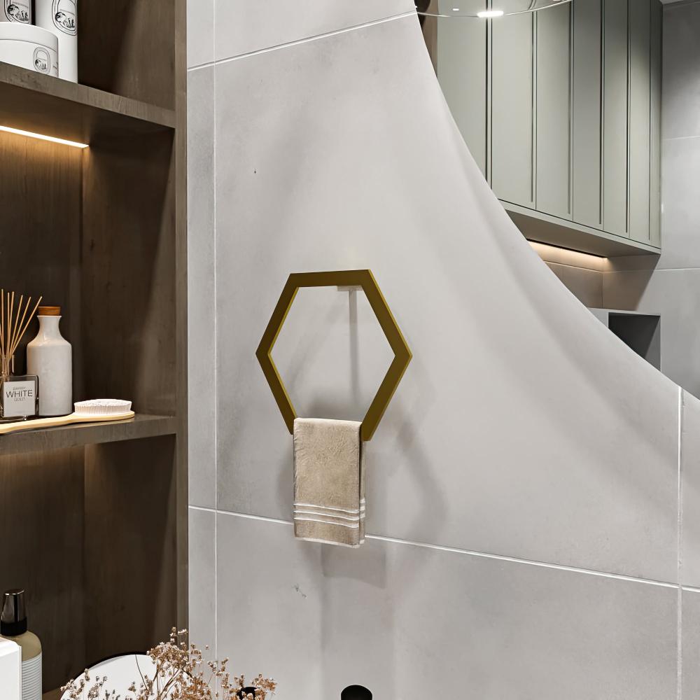 Hexagon Shaped Towel Ring from VITAHOME DESIGN LLC