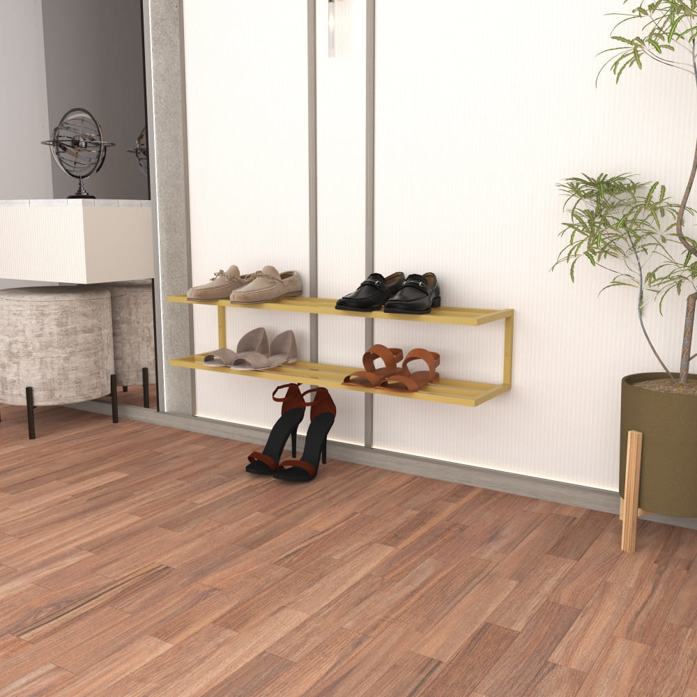 2 Tier Metal Shoe Storage from VITAHOME DESIGN LLC