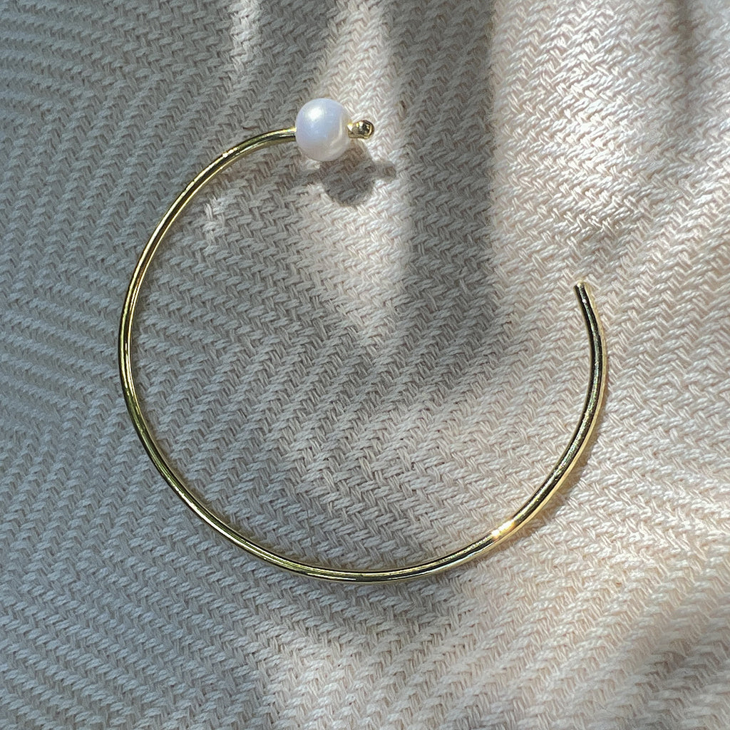 Freshwater Pearl Bangle from SLATE + SALT