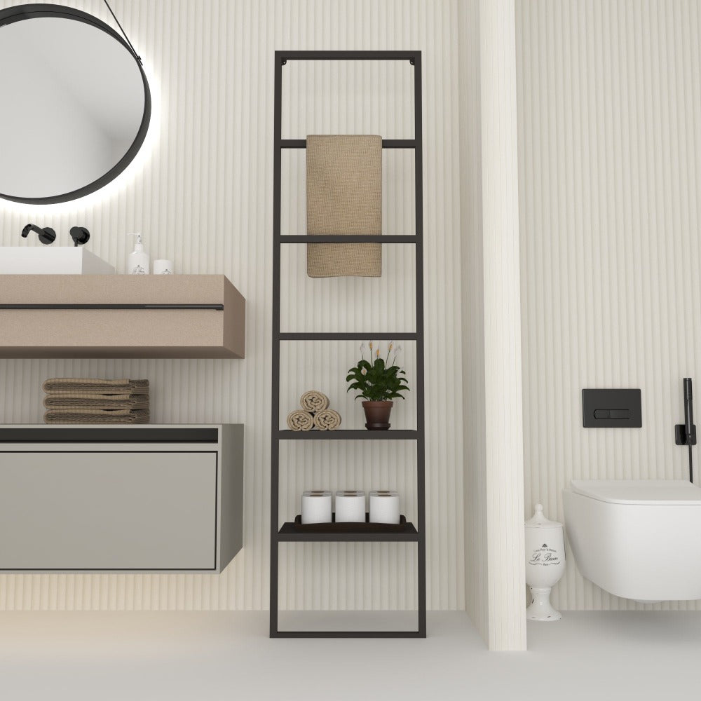 Floor Mounted Towel Ladder with 2 Shelves from VITAHOME DESIGN LLC