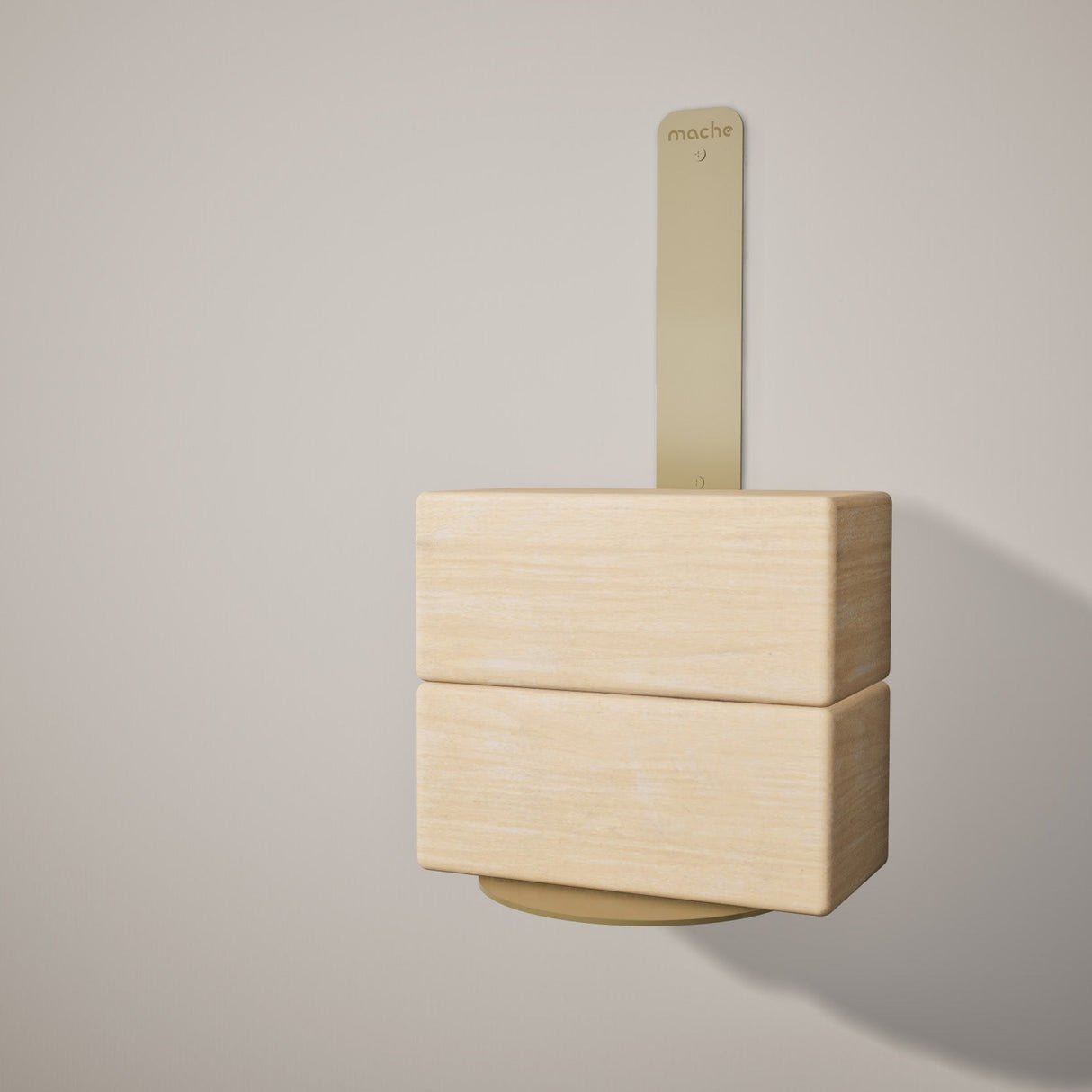 Yoke Yoga Block Wall Bracket | Gold from Mache