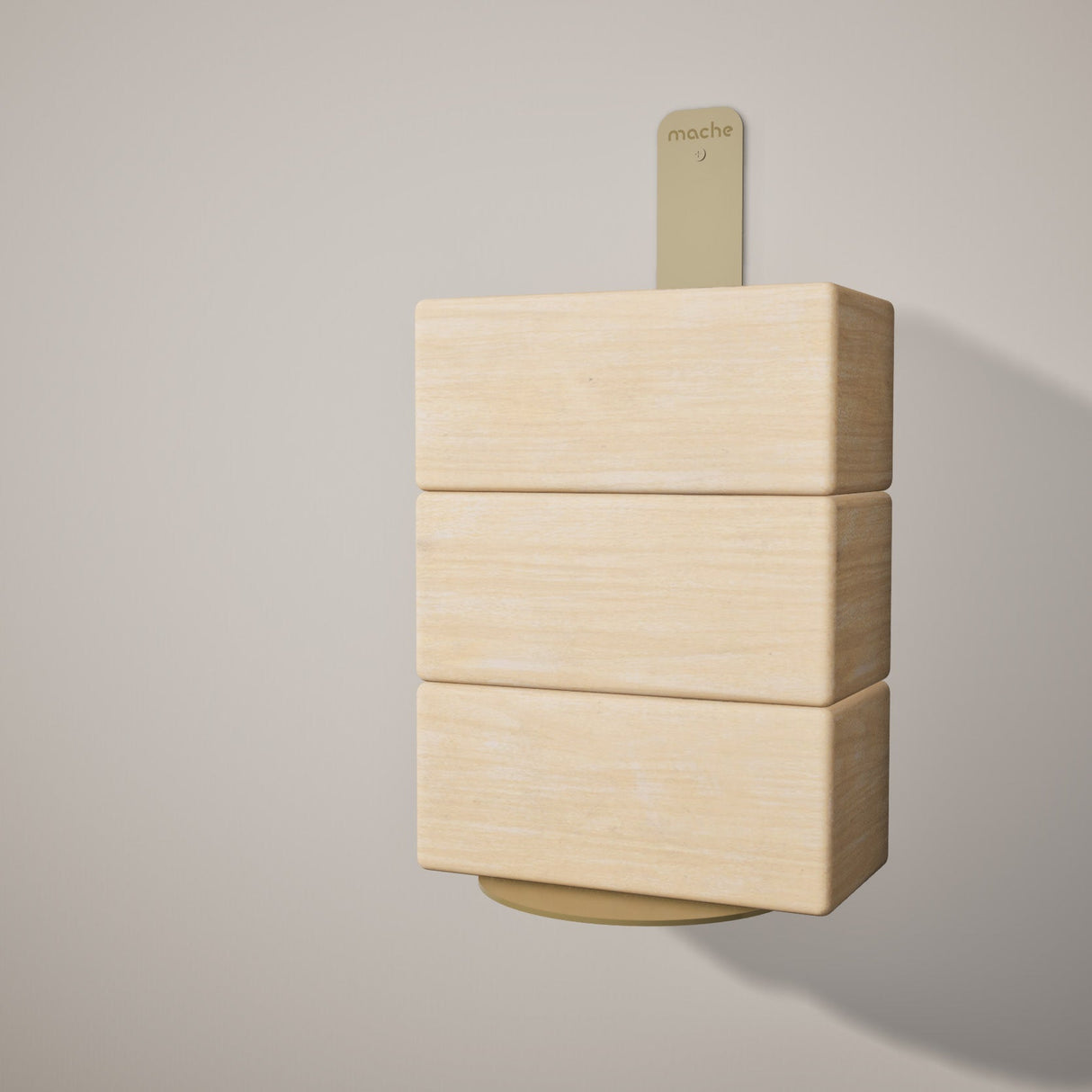 Yoke Yoga Block Wall Bracket | Gold from Mache
