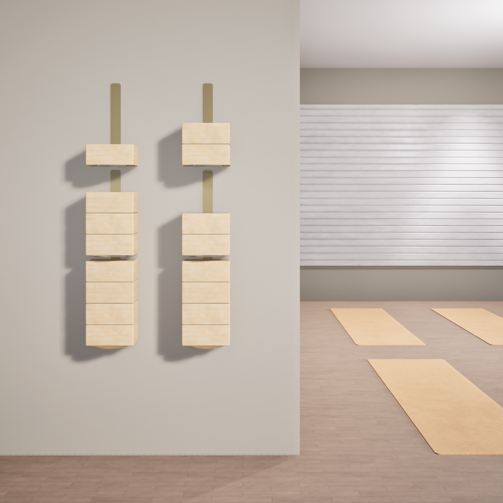 Yoke Yoga Block Wall Bracket | Gold from Mache