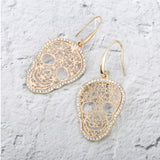 Sugar Skull Drop Earrings from Zapps Clothing
