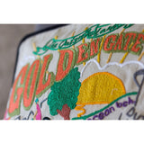 Golden Gate Park Hand-Embroidered Pillow from Quirks!