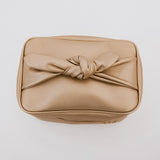 Holiday Gold Madelyn Bow Makeup Bag from Pretty Simple