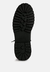 Goliath Lace Up Chunky Biker Boots from London Rag International