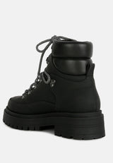 Goliath Lace Up Chunky Biker Boots from London Rag International