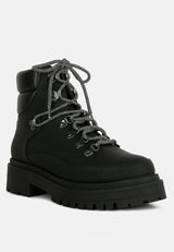 Goliath Lace Up Chunky Biker Boots from London Rag International