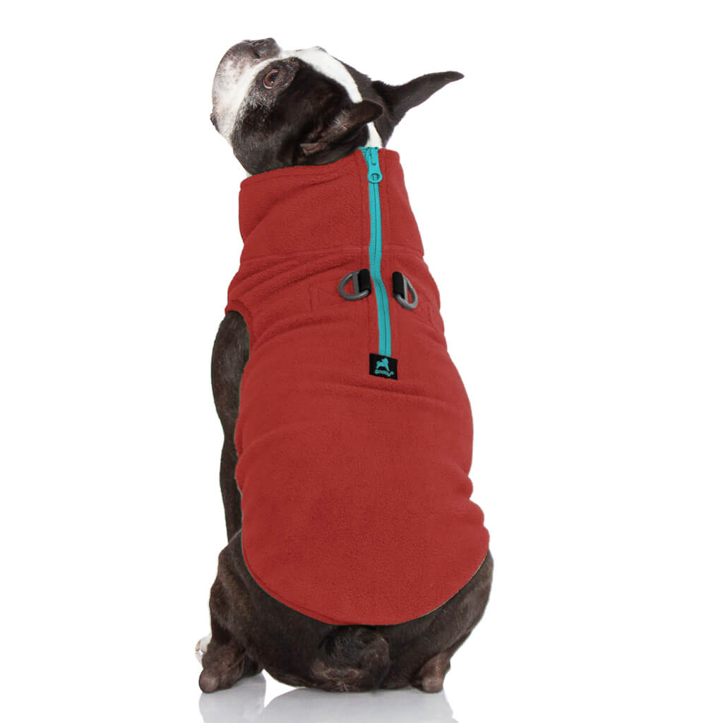 Half Zip Up Fleece Vest from Gooby