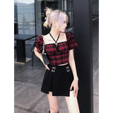 Gothic Harajuku Crop T-shirts From Kawaii Stop
