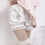 Gothic Lace Shorts - Sweet Bow Ruffle  Strap from Kawaii Stop