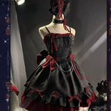 Dark Victorian Gothic Lolita Rose Dress From Kawaii Stop