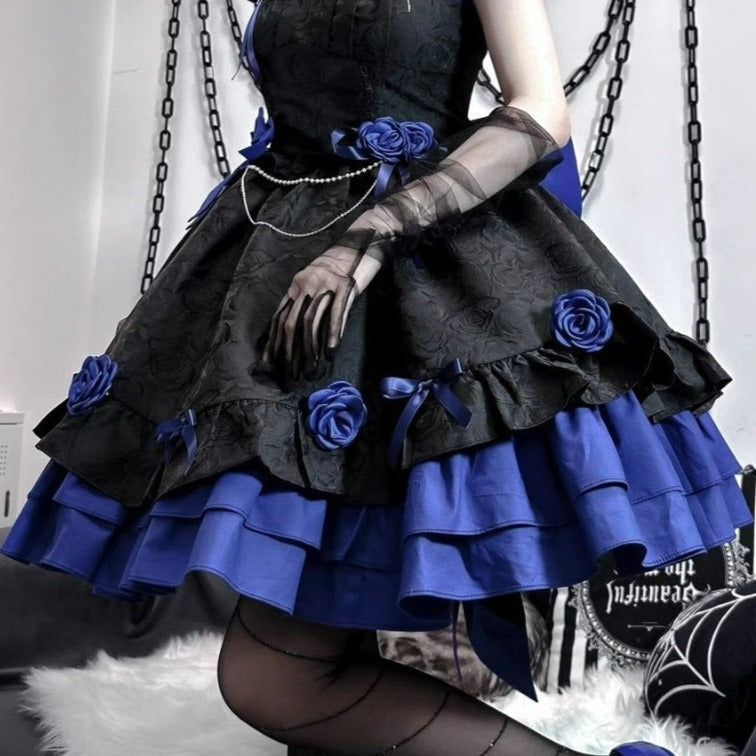 Dark Victorian Gothic Lolita Rose Dress From Kawaii Stop