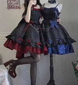 Dark Victorian Gothic Lolita Rose Dress From Kawaii Stop