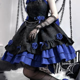 Dark Victorian Gothic Lolita Rose Dress From Kawaii Stop