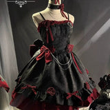 Dark Victorian Gothic Lolita Rose Dress From Kawaii Stop