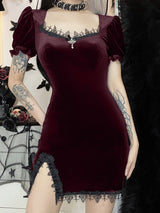 Gothic Velvet Dress From Kawaii Stop