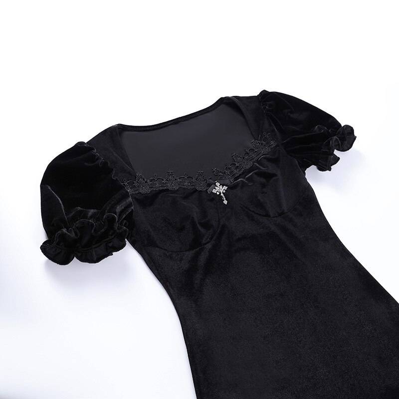 Gothic Velvet Dress From Kawaii Stop