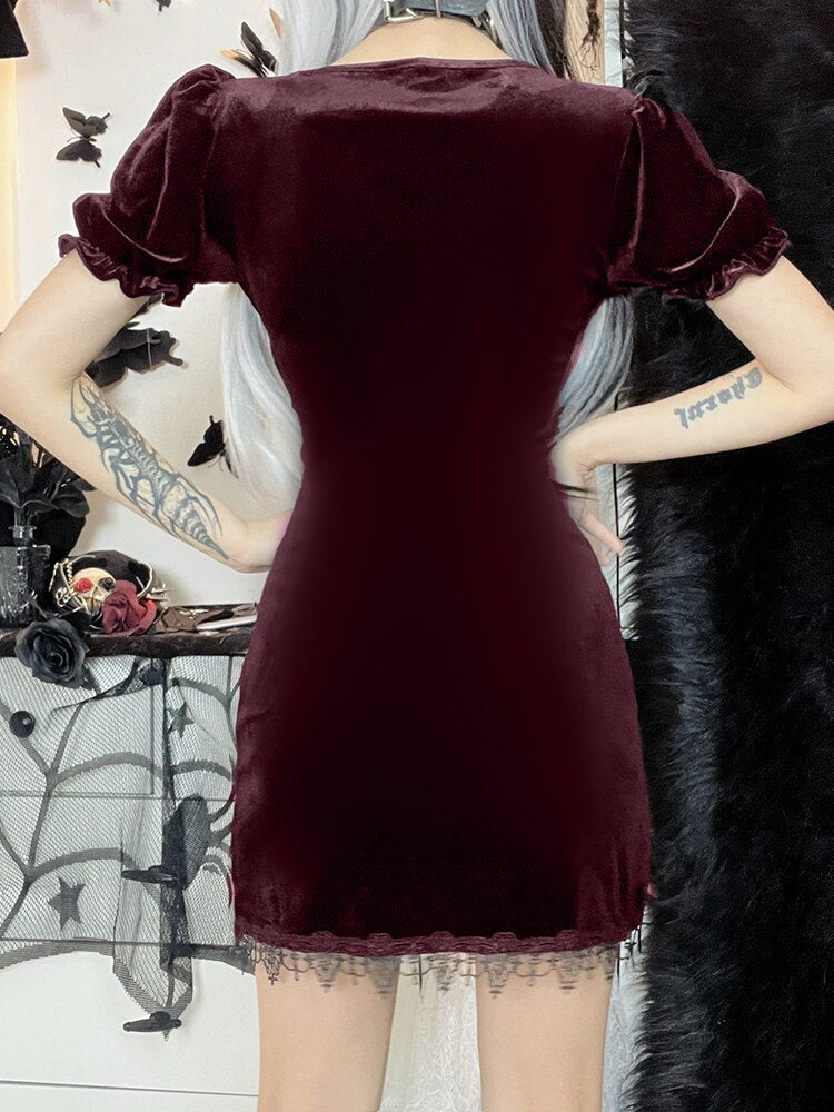 Gothic Velvet Dress From Kawaii Stop
