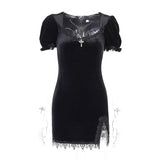 Gothic Velvet Dress From Kawaii Stop