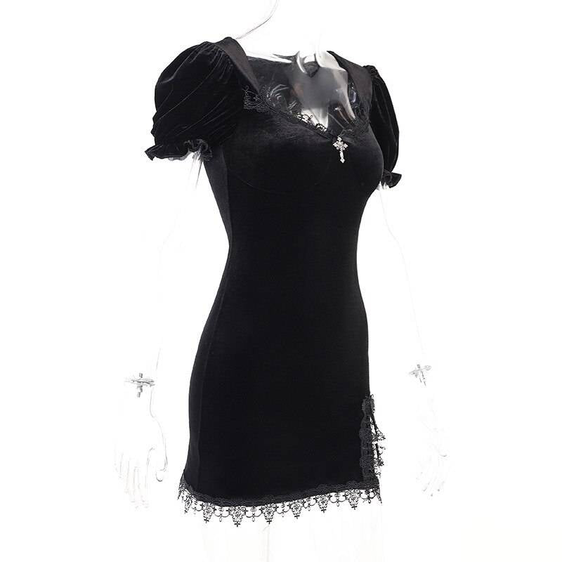 Gothic Velvet Dress From Kawaii Stop